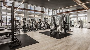 Fitness center with cardio equipment